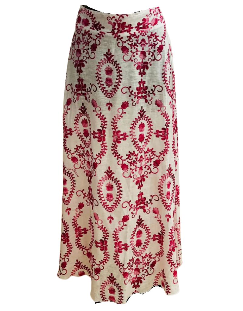 Luisa Positano Esmeraldo Skirt in Morocco Pink 