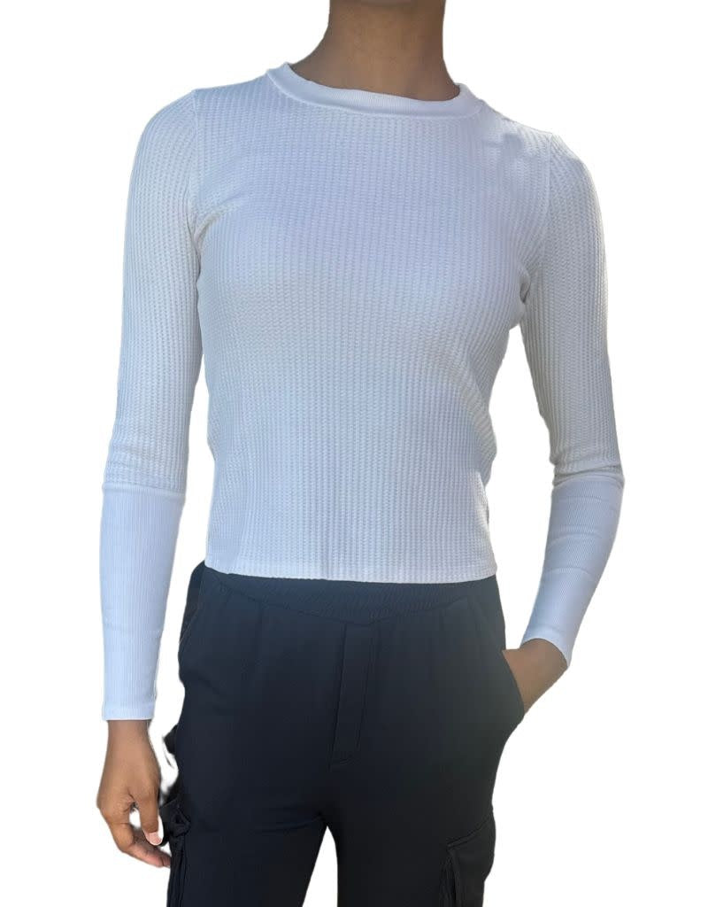 Luxe Thermal Long Sleeve Scoop Neck Cream F23