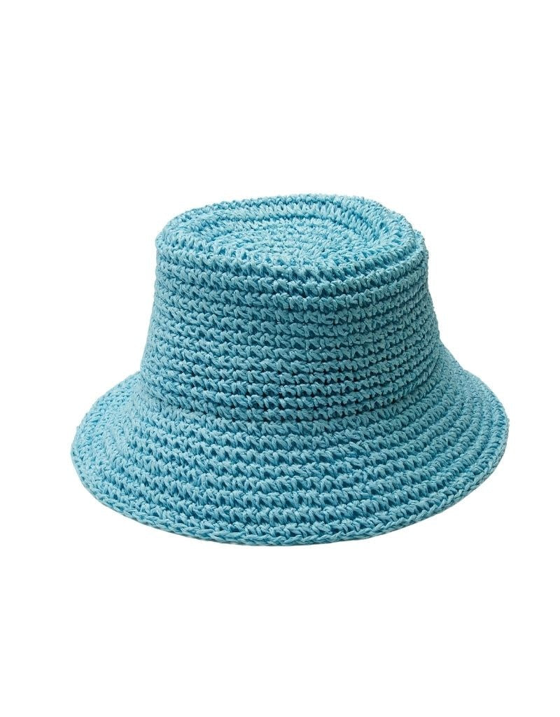 Tali Straw Hat in Sky Blue