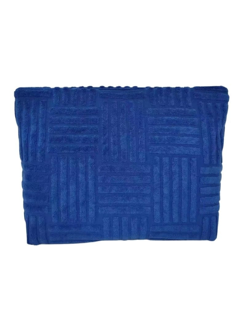 Terry Tile Large Pouch Blue