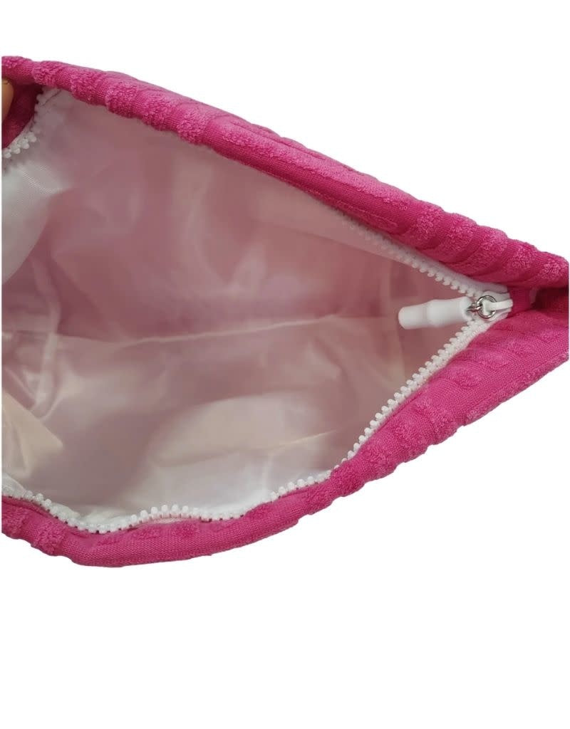 Terry Tile Large Pouch Pink