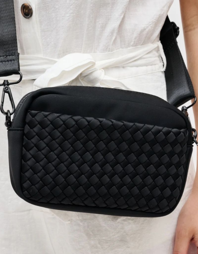 Inspiration Woven Neoprene Crossbody Black