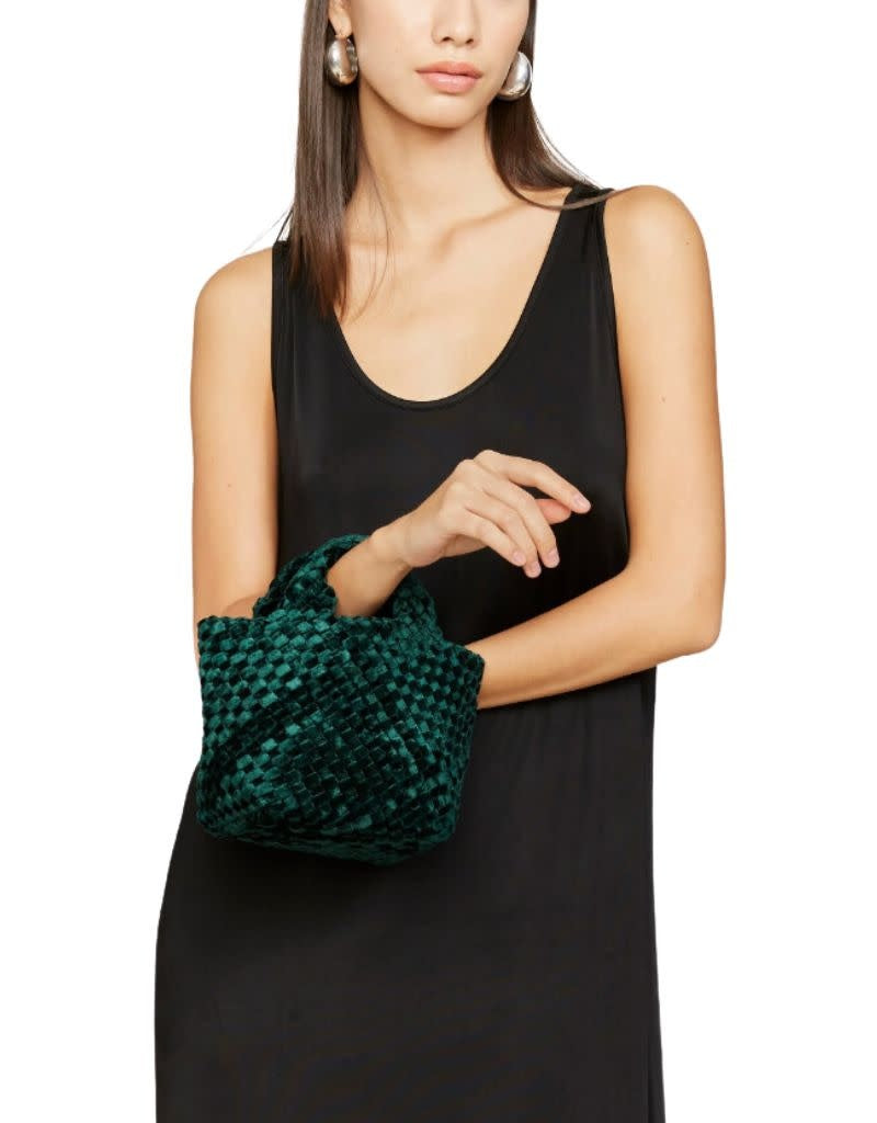 St Barths Petit Tote Velvet Emerald