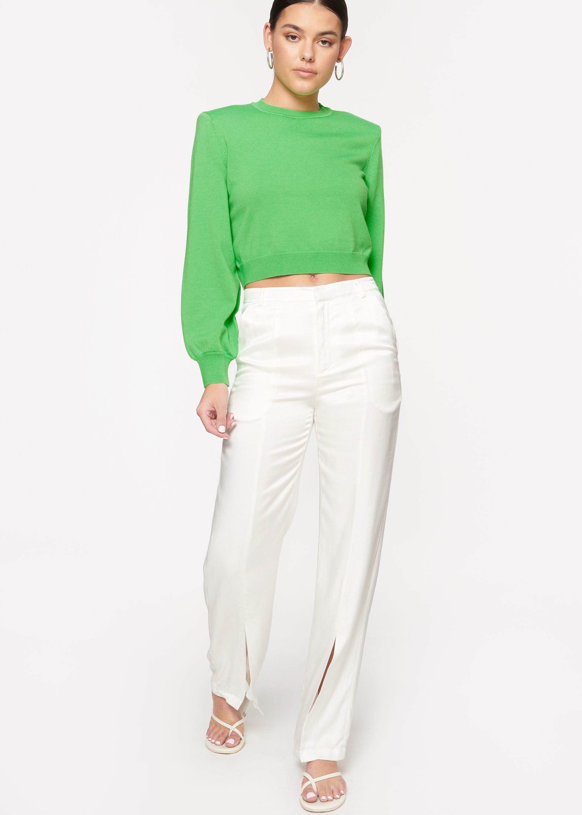 CAMI NYC Amelie Twill Pant White