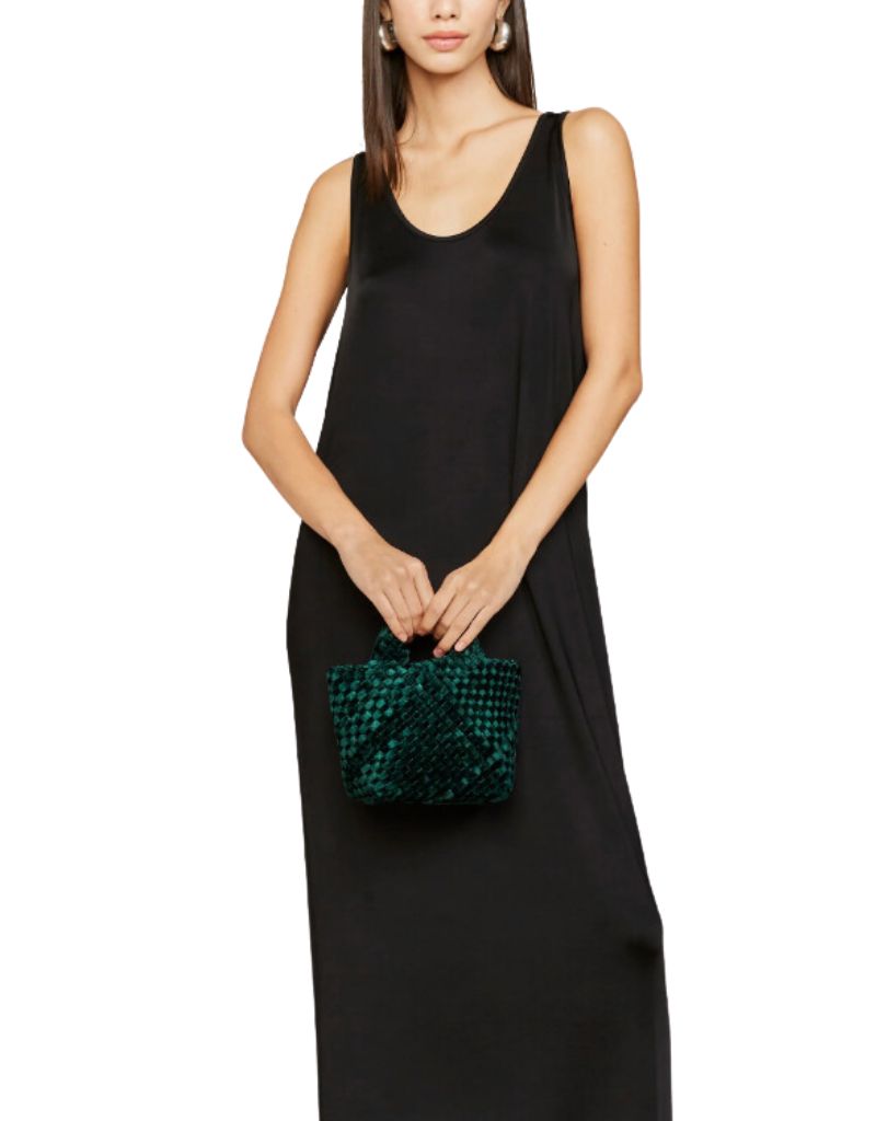 St Barths Petit Tote Velvet Emerald