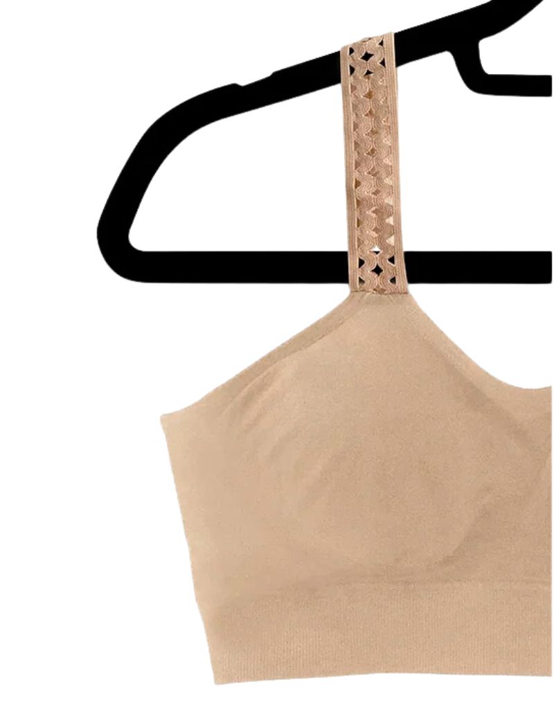 Strap Its PLUS Nude Bra with Attached Nude Lattice Strap